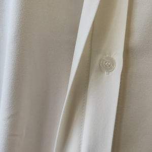 เสื้อเชิ้ตผ้าไหมแขนยาวคอวีสำหรับผู้หญิง สไตล์ลำลองแบบมืออาชีพ กระดุมซ่อน แฟชั่นฤดูร้อน - Product Image 6