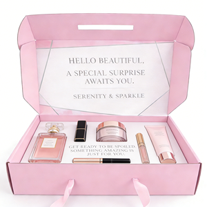 Eco-Friendly Recycled Materials Custom Cosmetic Packaging Mailer Box Four-Color Printing <b>Silver</b> Foil Stamping Logo OEM Wholesale - Product Image 4