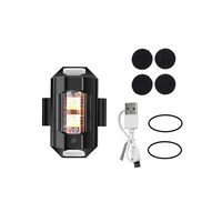 7 colores luz estroboscópica Universal motocicleta Scooter coche LED anticolisión luz de advertencia Drone Flash indicador de señal de giro