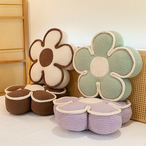 M Home Decoration Flower Shape Cushion Cute Pillow Daisy Plush <b>Chair</b> Cushion Throw Pillow for Bedroom Decor - Product Image 4