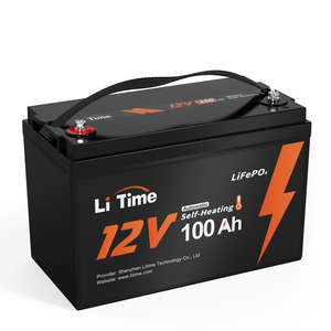 Batería LiFePO4 LiTime 12V 100Ah Grupo 31 con autocalentamiento y BMS de 100A para clima frío, RV, <span class=keywords><strong>motor</strong></span> de pesca, reemplazo de <span class=keywords><strong>AGM</strong></span> - Product Image 1
