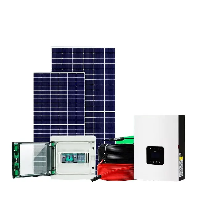 Système solaire sur réseau 50kw système d'énergie solaire panneau solaire pour Solution complète de système solaire lié au réseau