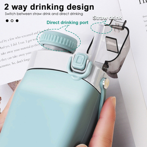 ขวดน้ำดื่มแบบพับได้ทำจากซิลิโคนสำหรับผู้ใหญ่ขวดน้ำเกรดอาหารแบบไม่เสียค่าใช้จ่าย BPA - Product Image 4