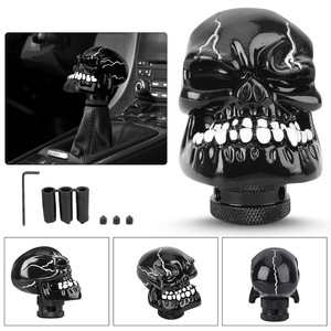 Skull Gear <b>Shift</b> <b>Knob</b> Resin Universal Car Manual Transmission Shifter Head With Installation Kit - Product Image 1