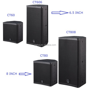 Pabrik OEM CT808 speaker koaksial ganda 8 inci kelas tinggi RMS 350W sistem suara 2 arah jarak penuh kotak pengeras suara audio dj