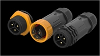 Connecteur circulaire étanche M20 IP68 certifié ISO9001, mâle-femelle, 2 à 9 broches, montage sur panneau, plaqué or, haute température