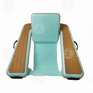 Activités nautiques gonflables chaise flottante point de chute <span class=keywords><strong>gonflable</strong></span> canapé flottant quai siège unique avec Eva teck - Product Image 3