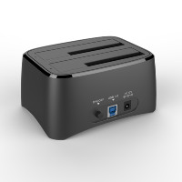 Station d'accueil pour disque dur à double fente Boîtier interne pour disque dur Interface SATA vers USB 3.0 pour 2.5 ''3.5'' Mr-6203 2.5/3.5 "10 Tb 3.5" CN;GUA