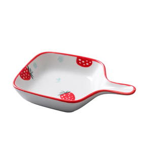 Lindo patrón <span class=keywords><strong>de</strong></span> <span class=keywords><strong>pintura</strong></span> a mano cerámica cuadrado Mini <span class=keywords><strong>platos</strong></span> <span class=keywords><strong>de</strong></span> postre <span class=keywords><strong>de</strong></span> un solo mango - Product Image 1