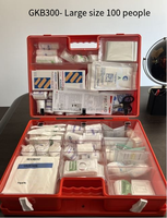 Trousse de premiers secours médicale certifiée pour 100 personnes en ABS, option de personnalisation du logo OEM, équipement de défense personnelle