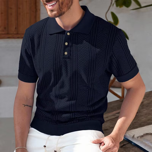 <span class=keywords><strong>Polo</strong></span> da Uomo di Alta Qualità con Logo Ricamato Personalizzato, Taglie Forti, Abbigliamento Casual Sportivo, Magliette da Golf a Manica Corta - Product Image 1