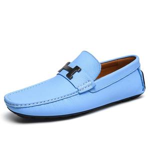 Chaussures pour hommes, mocassins, chaussures décontractées, chaussures en cuir, chaussures de navigation plates colorées grande taille pour le printemps - Product Image 4