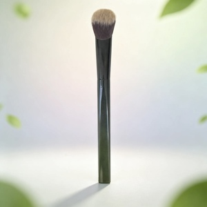 Brocha de <span class=keywords><strong>Maquillaje</strong></span> con Mango de Plástico Degradado Verde, Brocha de <span class=keywords><strong>Maquillaje</strong></span> de Fibra Sintética Premium, Brocha Cosmética <span class=keywords><strong>para</strong></span> Base Facial - Product Image 1