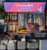 Barbecue portable pliable miniature en acier au charbon de bois jetable