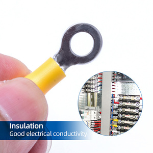 Connecteurs à anneau rond de type TO-JTK de la série RV, attaches de câble pré-isolées en nylon PVC, bornes en cuivre et laiton - Product Image 2