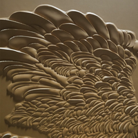 Peinture murale moderne exquise en cuir sculpté sur toile, décoration pour la maison et le bureau - Artisanat, Matériel de peinture, Objet d'art