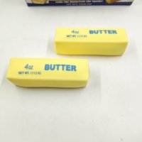 Mini bloc de beurre jaune en PU, jouet anti-stress à remontée lente, réaliste, pour soulager la pression et la tension, accessoire décoratif