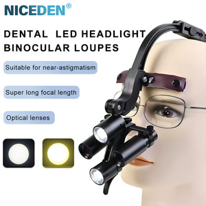 Tandheelkundige Loepen 6x/ <span class=keywords><strong>8x</strong></span> Led Binoculair Vergrootglas Koplamp Medische Hoofdband Verstelbare Koplamp Vergrootglas Led Binoculaire Loepen - Product Image 3