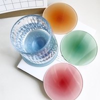 Sous-verres en acrylique colorés dégradés, épais et résistants à la chaleur, sous-verres effet coucher de soleil