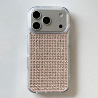 Coque de téléphone de luxe en strass et diamants pour iPhone 18 17 Pro Max 15 16, étui de protection scintillant et brillant pour iPhone 14 Pro Max