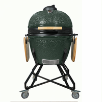 Parrilla Kamado Big Joe de 27 Pulgadas de la Serie Stone de Auplex, Parrilla Kamado de Cerámica Premium, Ahumador de Carbón Aislado para Barbacoa, Cocina para Patio