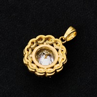 Nouveau produit transfrontalier Goid Édition 2026 - Pendentif creux en acier inoxydable coloré avec zircon 3A, style Hip Hop