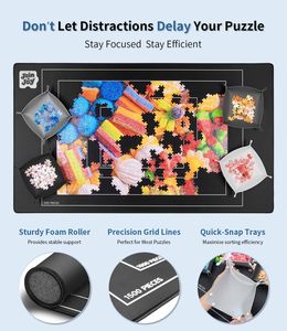 Tappetino Puzzle in Gomma Naturale Personalizzabile Direttamente dalla Fabbrica, Biodegradabile, 4 Vassoi per la Classificazione, Borsa <span class=keywords><strong>da</strong></span> Viaggio, Tappetino per Mouse e <span class=keywords><strong>Giochi</strong></span> <span class=keywords><strong>da</strong></span> <span class=keywords><strong>Tavolo</strong></span> - Product Image 5