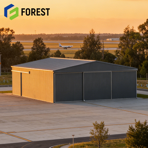 โครงสร้างเหล็กโรงเก็บเครื่องบินแบบพอร์ทัลเฟรม ราคาโรงงาน ออกแบบสำหรับโลจิสติกส์การบิน ส่งตรงจากโรงงาน - Product Image 1