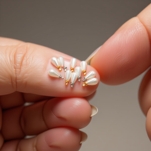 Perle a Goccia Ilan da 10mm, 10 Pezzi per Incollatura - Product Image 2