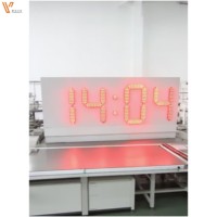 Pantalla grande de un solo lado Pantalla digital de 12 pulgadas Reloj de sincronización LED Temporizador de carrera de Cuenta regresiva impermeable para juegos al aire libre