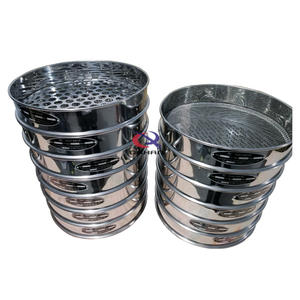 Tamiz de prueba de laboratorio pequeño, tamiz vibratorio manual, tamices de prueba de malla de alambre de acero estándar - Product Image 6