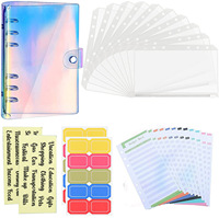 NEU Budget Binder mit Bargeld umschlägen A6 Budget Binder Wallet mit 12 Geld umschlägen PU Leder Budget Binder für Cash System