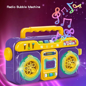 New Trending Toys <b>Bubble</b> <b>Machine</b> Radio Design Automatic <b>Bubble</b> Blower for Kids Summer Outdoor Playing <b>Bubble</b> with Music Light - Product Image 5