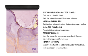 เสื่อโยคะหนังกลับซักด้วยเครื่องได้ทนทานนาน3ปีพับและกู้คืนรูปแบบที่ปรับแต่งได้ - Product Image 5