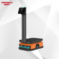 Robot mobile autonome AGV pour la logistique d'entrepôt, manutention, navigation par vision intelligente, véhicule guidé, plateforme de chargement 1200 mm