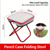 Chaise pliante portable en tissu Oxford, tabouret à ressort pour enfants, banc d'attente, utilisation camping et plage