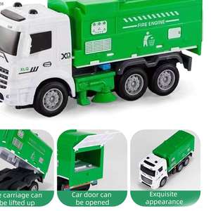 Camion à ordures pour la <span class=keywords><strong>gestion</strong></span> des déchets Jouet Simulation d'assainissement Voiture recyclée Lumière Camion à ordures électrique Jouet télécommandé - Product Image 3