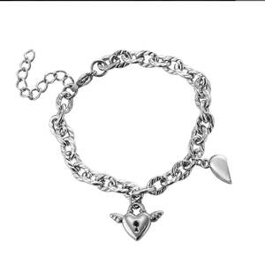 Pulsera y Brazaletes de Moda para Mujer en Acero Inoxidable 316L de Lujo Personalizados, Pulsera Magnética con Corazón para Parejas - Product Image 6