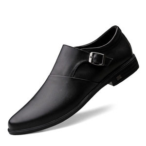 Chaussures en cuir de luxe haut de gamme pour hommes, style britannique, bout blanc, respirantes, légères, antidérapantes, à lacets, pour le bureau et la carrière - Product Image 3