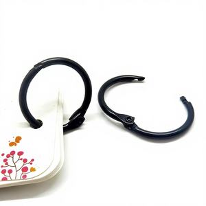 Anneaux de reliure en métal noir de 1 pouce EWANG pour carnet de notes et cartes d'indexation - Product Image 1