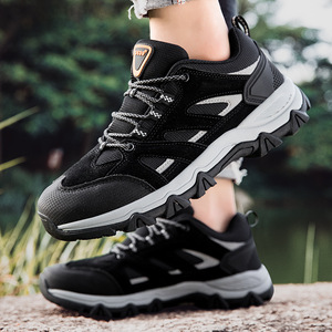 Chaussures de randonnée légères et confortables pour hommes - résistantes à l'usure, toutes saisons, dessus en PU et en mesh - Product Image 3