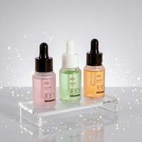 Bouteille compte-gouttes en plastique PETG de 10 ml avec impression de logo, sérigraphiée, avec bouchon inviolable pour huile essentielle, lotion, crème pour le visage