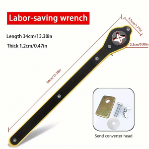 Auto Car Jack <strong>Ratchet</strong> Scissor Lever <strong>Ratchet</strong> Conversion Head <strong>Spanner</strong> Wrench Pliers Multifunctional Steel Hand Tools Metric OEM - Product Image 2