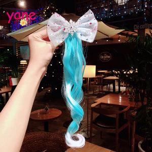 Accessori per capelli venduti a caldo sulle impugnature con capelli ricci e fermagli per capelli con parrucca per ragazze - Product Image 3