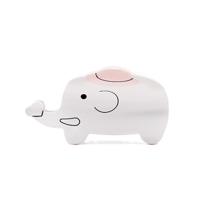 Barrette à cheveux en acétate Kawaii en forme d'éléphant, 9,5x5 cm, forme d'animal de dessin animé, pince à mâchoires, strass, couleur personnalisée, dégradé mignon - Product Image 5