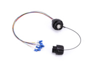 12-adriges robustes HMA-Feldoptik-Steckverbinder-Modul auf LC Singlemode Multimode EXPANDED BEAM CONNECTOR Glasfaser-Patchkabel