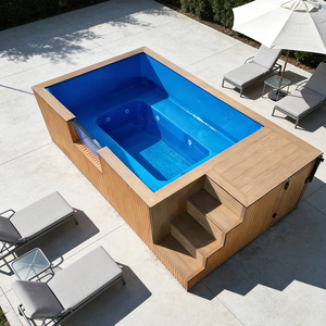 Piscina de Fibra de Vidrio Personalizable Sobre el Suelo con Cascada y Asientos de Lujo, Piscina de Uso Comercial para Villas y Hoteles Premium - Product Image 6