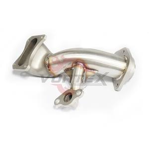 Système d'échappement Catback en alliage de titane de 1,5 mm d'épaisseur avec finition bleue brûlée haute performance Vortex avec tuyau de descente pour Honda Fit GK5 - Product Image 5