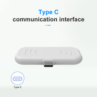 Lector RFID UHF Portátil Chafon H101 para Teléfonos Móviles Android, Mini USB OTG de 1m, Plástico, 902-928MHz