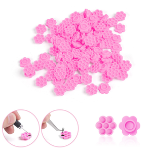 ถ้วยกาวติดขนตาปลอมแบบใช้แล้วทิ้ง 7 รู สีสันสดใส สำหรับต่อขนตา - Product Image 4